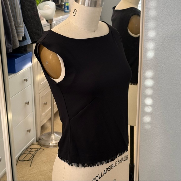 NWT Ann Taylor Black 2 pcs Set Sequined Fringe Size:  2 - Picture 4 of 16